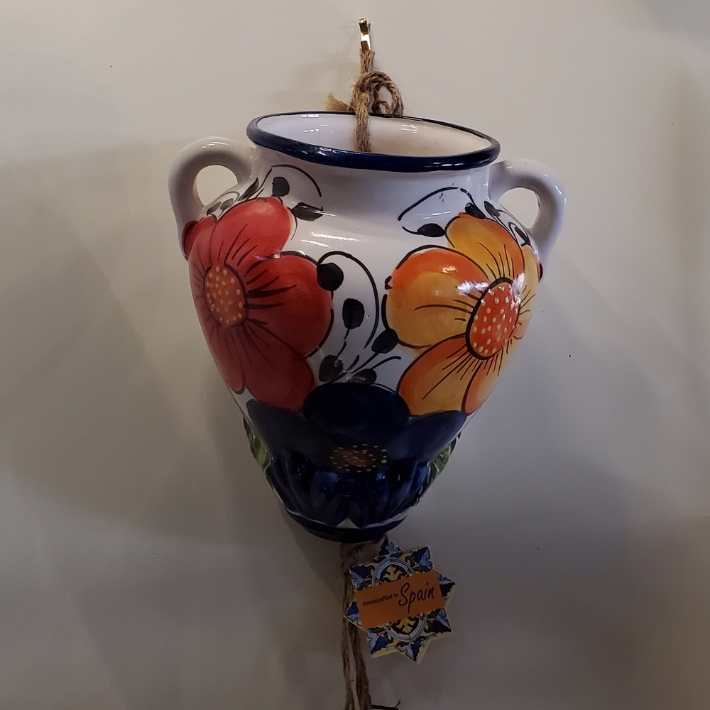 Flower Plant Pot with Drainage 10 1/5 Inches